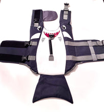Load image into Gallery viewer, Dog life jacket vest Shark face print