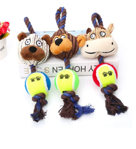 Plush Toys with Tennis ball