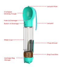Load image into Gallery viewer, Multifunctional Pet Food , Water container with poop garbage bag