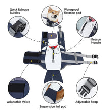 Load image into Gallery viewer, Dog life jacket vest Shark face print