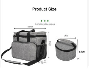 Dog&Cat Travel bag with 2 silicone Collapsible bowl and 2 food storage bag