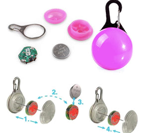 Led Flashlight Dog Cat Collar Night Safety Necklace