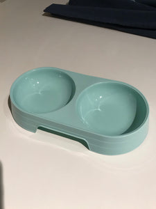 Plastic pet bowl double ( Small Dog or Cat )