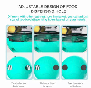 2in 1 interactive Cat food Dispensing ball