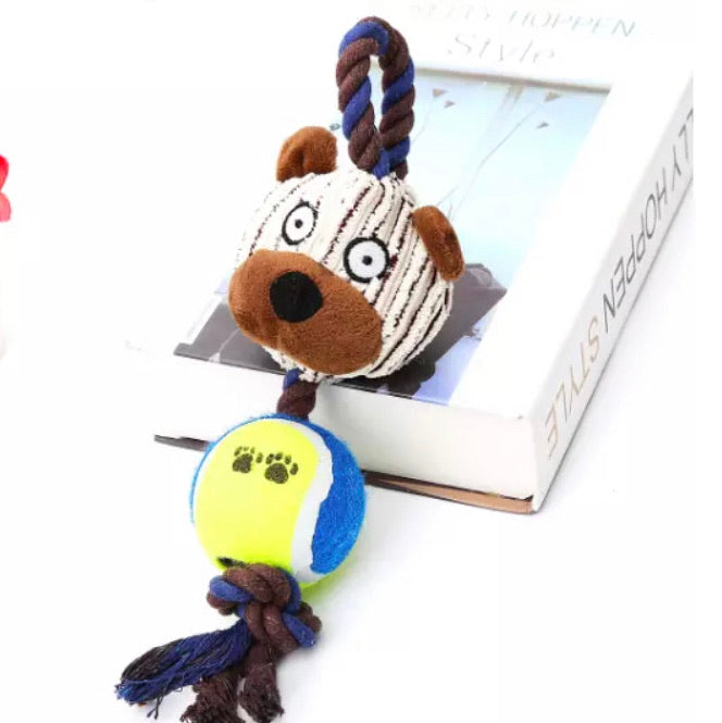 Plush Toys with Tennis ball