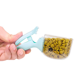 1Pc Multi-Purpose Cute Cartoon Pet Food Scoop Plastic Duckbilled Cats Dogs Food Spoon